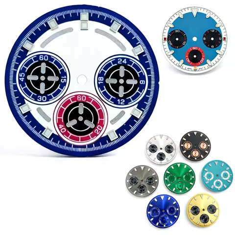 29.5mm New Style Vintage VK63 Watch Dial Chronograph Speed Raing Driver No Logo For Seiko Daytona VK