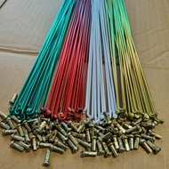 HIJAU MERAH 700c 27.8cm gold red white green racing fixie spokes 72 bars rim 700c rim fixie