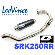 LeoVince Exhaust QJMotor SRK250RR Full System Piping Ekzos Muffler Manifold Stainless Steel ETC036 A