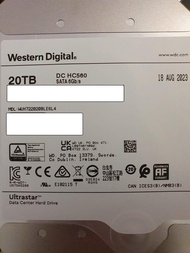 WD 20TB 3.5吋企業級 DC HC560 SATA硬碟(WUH722020BLE6L4)/5年保