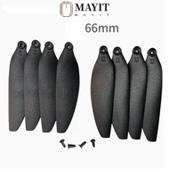 MAYIT Folding Propeller Blades, Universal Black Remote Control Drone Parts, Plastic 58mm/66mm Quadco