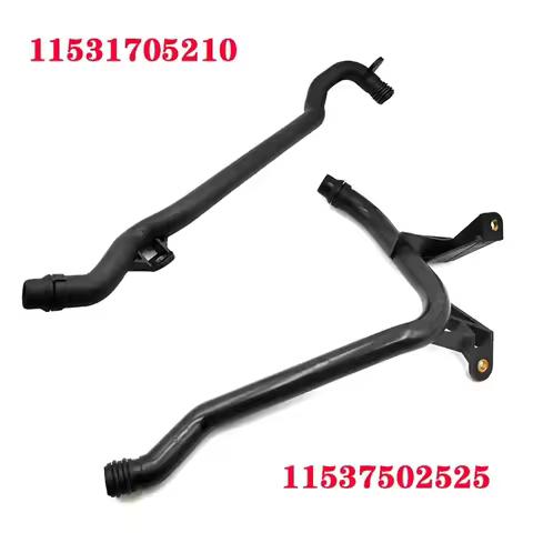 2PCS 11537502525 11531705210 Engine Heater Inlet Water Coolant Pipe For BMW E39 E46 E53 320i 323i 53