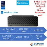 HP ProDesk 4 SFF G1i Desktop AI PC - Without Screen (C86NLPT) (Intel CU5 235, 16gb ram, Intel UHD Gr