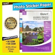 ∧ ❂ ✿ QUAFF Photo Sticker, photo paper sticker