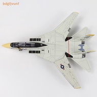 BDGF 1:72 Scale F-14 Tomcat Fighter Jet Model - White & ABS Plastic Aircraft With Detailed Design, 1