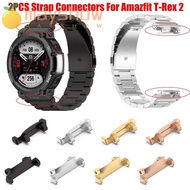 MAYSHOW 2Pcs Strap Adapter  Wristband Smart Metal for Amazfit T-Rex 2