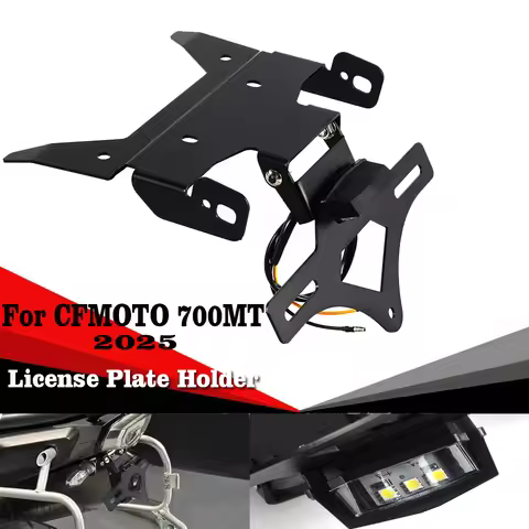 For CFMOTO 700MT 2025 Foldable License Plate Holder For CF-Moto 700 MT MT700 Motorcycle Tail Tidy Fe