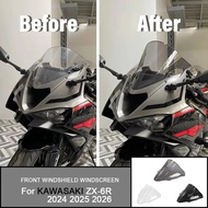 For KAWASAKI NINJA ZX-6R ZX 6R ZX6R 2024 ZX6R 2025 2026 3 colors Motorcycle Front Windshield Windscr