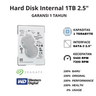 Hard Disk INTERNAL 1TB HDD 2.5 SATA3 Laptop - ORIGINAL  BARU - 7200