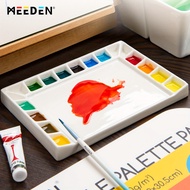 TEMU MEEDEN แผ่นสีเซรามิกทรงสี่เหลี่ยมผืนผ้า 8 X 5-1/2 นิ้ว 18 รู