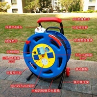 Three-Phase 380V Mobile Cable Drag Wire Reel Winding Reel Reel 20m 30m 50m Power Extension Wiring Re