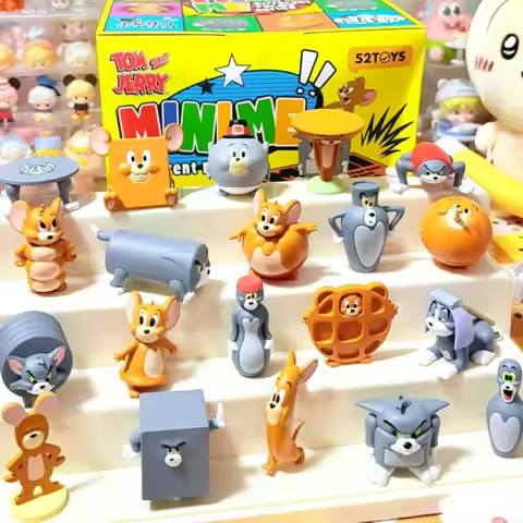 52TOYS TOM and JERRY MINIME Transformation Series Blind Box Cute Grain Trendy Play Handmade