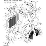 JOHN DEERE 310J RADIATOR HOSE TOP