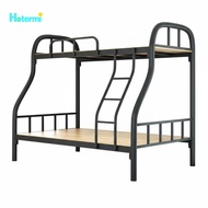 footful Space-Saving Design Metal Bunk Bed Stable Iron Bunk Bed Easy Assembly No Box Coil Needed for