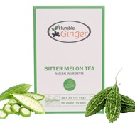 Humble Ginger: Bitter Melon/Bitter Gourd Tea: 3gx30: Healthy Blood Sugar/Cholesterol/BP/Sleep