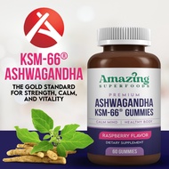 New! Amazing Superfoods Ashwagandha KSM-66 Root Extract Gummies