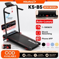 【Hikaflow】 5.0HP Home Foldable Treadmill 16KM With Bluetooth APP Incline Ultra-Thin Run Multi-Functi
