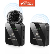 Camera Tripod Mount for PULUZ 1 Tx + 1 Rx Wireless Lavalier Microphone Black