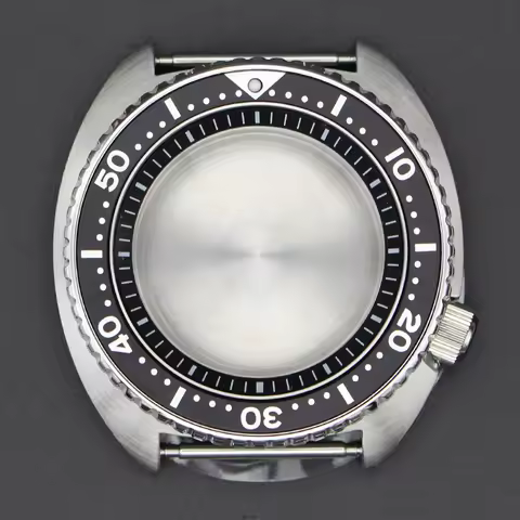 45mm Skx Watches Case Skx007 Skx009 Skx013 Mod Sapphire Crystal Glass For Seiko Tuna Turtle NH35 NH3
