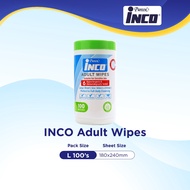 Pureen Inco Adult Wipes (100's) - Fragrance Free
