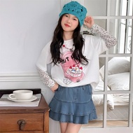 Girls T-Shirt Long Sleeve Sunscreen Summer Suitable for Height 110-170cm Weight 15-50kg