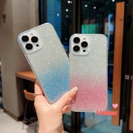 Glitter Casing For OPPO A53 A32 A33 2020 A55 A56 A53S 5G A31 F11 A5 A9 2020 A3S A12E R17 Pro R15 Soft Transparent Phone Case With Shinning Paper Bling Back Cover Cases