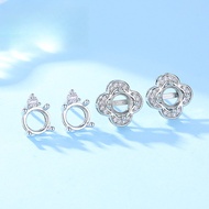 Earring Backs Full Diamond Round Inlay DIY Factory Wholesale