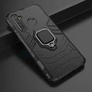 Realme 5 Pro 3 C2 X / oppo Reno 2 Z 10X Zoom Shockproof Cover Finger Ring Holder Hard PC Phone Case Armor Casing