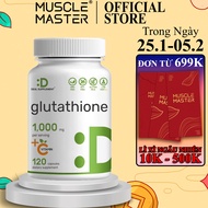 Viên Uống Trắng Da Giải Độc Gan GLUTATHIONE 1000mg + Vitamin C 500mg 120 viên