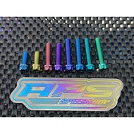 Titanium Bolt M5 Drar 8 Gear Head Titanium Key Two GR5/