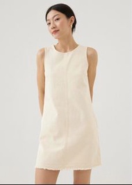 🇸🇬LOVE BONITO｜簡約棉質無袖短洋裝 Erise Cotton Shift Mini Dress