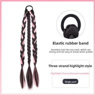 JUZITING | Colorful Dyed Braids High Ponytail Boxing Braids Low French Braids Long Braids Natural Sy