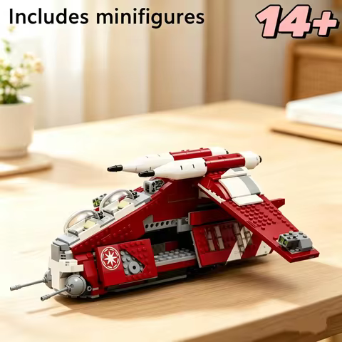 Hot Toys Popular 1083pcs Star Interstellar Conflict Clone Wars Coruscant Guard Gunship Building Bloc
