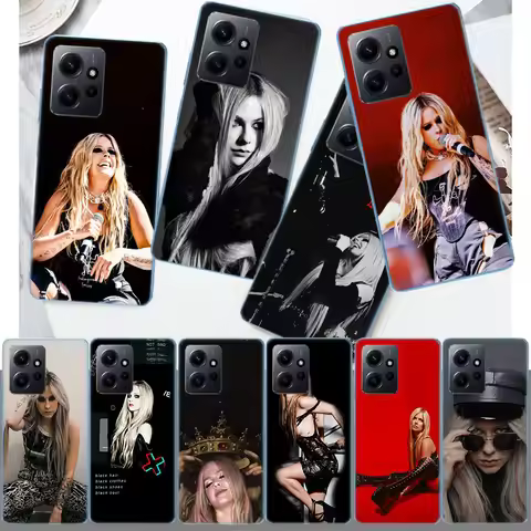 Singer Avril Lavigne Phone Case For Redmi 12 13C 12C 15C 9 10 10C Note 13 Pro Plus 14 15 Pro 9T 9C 9