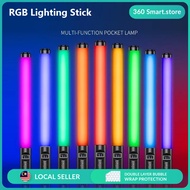 RGB Lighting Stick Handheld 3200-5600K USB Rechargeable Light With Stand For Party , Dance , Photogr