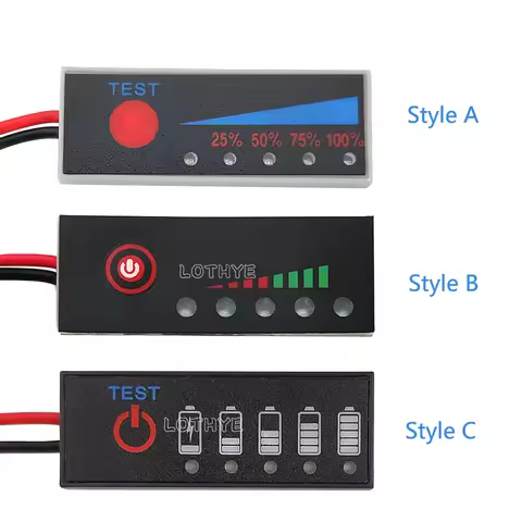 Intelligent Battery Display Lithium Battery Level Indicator 18650 Lipo Li-ion Capacity Board Chargin