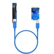 GLOTRENDS UEX105 600mm Mini PCIe to PCIe X4 ライザーケーブル (PCIe 3.0 X1スピード)、PCIe WiFiカード、M.2 PCIeカ