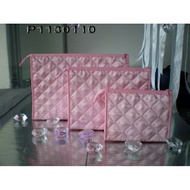 New-Thailand 3in1 Handmade cosmetic makeUp bag Naraya style Satin Material