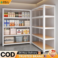 【JungleDrop】Metal Boltless Rack Dapur Rak Besi Warehouse Bertingkat Rak Home kitchen Store Storage R