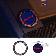 Modified Car One-click Start Button Emblem Sticker Auto Engine Ignition Switch Protective Badge Decal For Transformers Supreme
