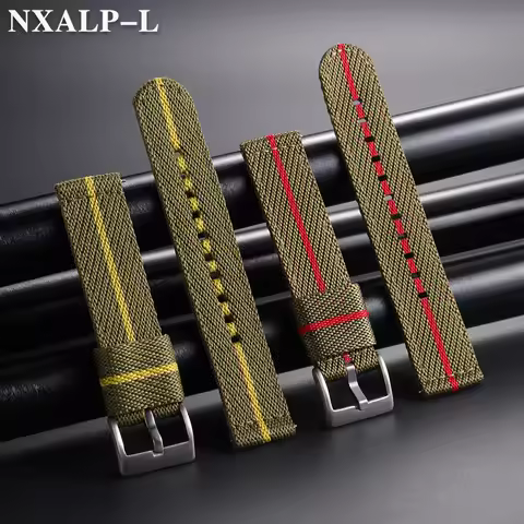 Men's Military Nylon Watch Strap for Rolex for Seiko Bracelet Quick Release Universal Sports Canvas 
