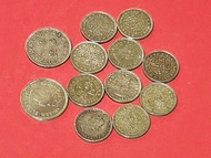 斗零 1958-1978 香港一毫及五仙錢幣 12個 Hong Kong Coins Queen Elizabeth II 英女皇伊利沙伯二世錢幣