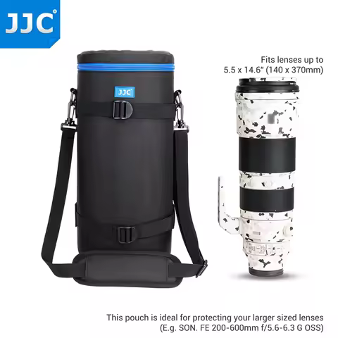 JJC Portable Camera Lens Bag Pouch Case for Sony FE 200-600mm f/5.6-6.3 G OSS Shoulder Bag Backpack 