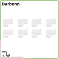 DARBEMY 8pcs LED Strip Light Connector, COB Solderless COB Connector, Easy Transparent 3Pin LED Conn