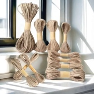Tali Guni Kertas Jute Rope Paper Hemp Rope (5/10/20M) DIY Craft Decoration Sumbu Pelita Packaging Bo