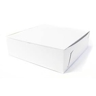 CAKE BOX WHITE 8 X 8 X 2.5 (Inches) 50PCS