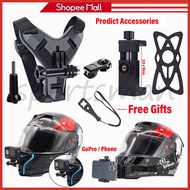 Chin Mount Helmet Holder Stand Holder Gopro Cell Phone Holder Motorcycle Portable Sports Camera Accessories Helmet Holder