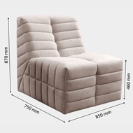 Furniture Direct JOEY 123 Seater TOGO design Relax Sofa-Beige
