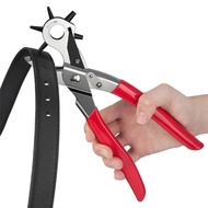Belt Leather Hole Puncher Hand Tool Punch Six Sizes Hole Use for Leather Shoes Belt