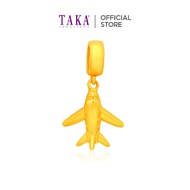 TAKA Jewellery 916 Gold Charm Plane